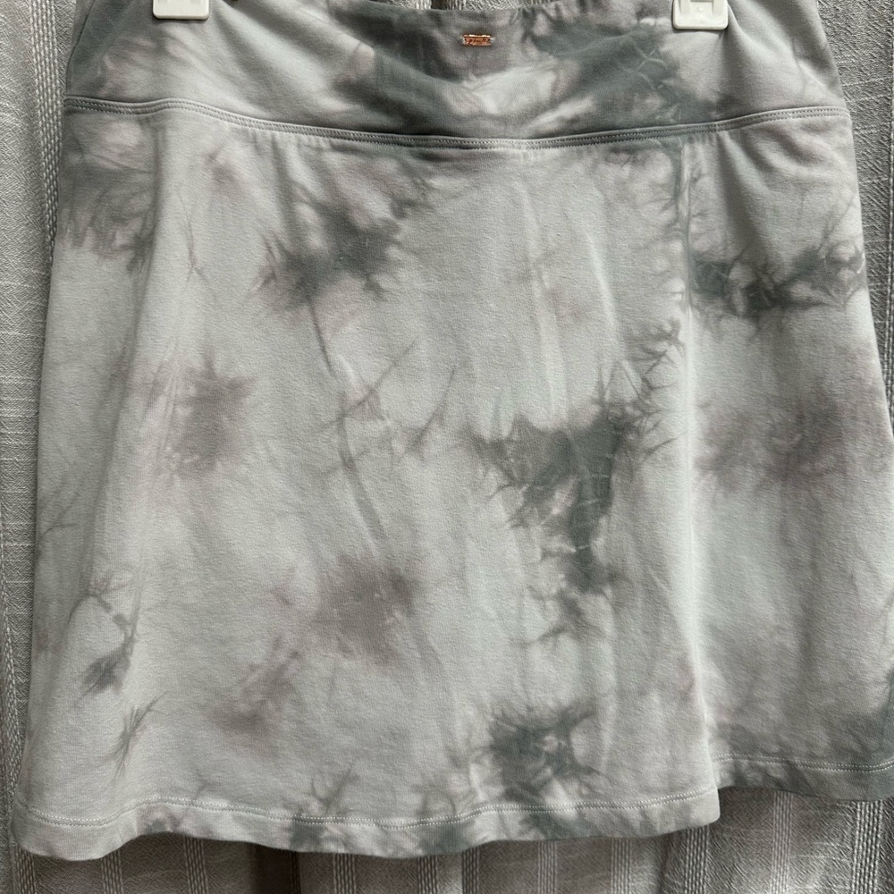 Gray Tie-Dye Women's Skort